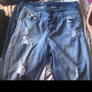3 pair of plus size jeans